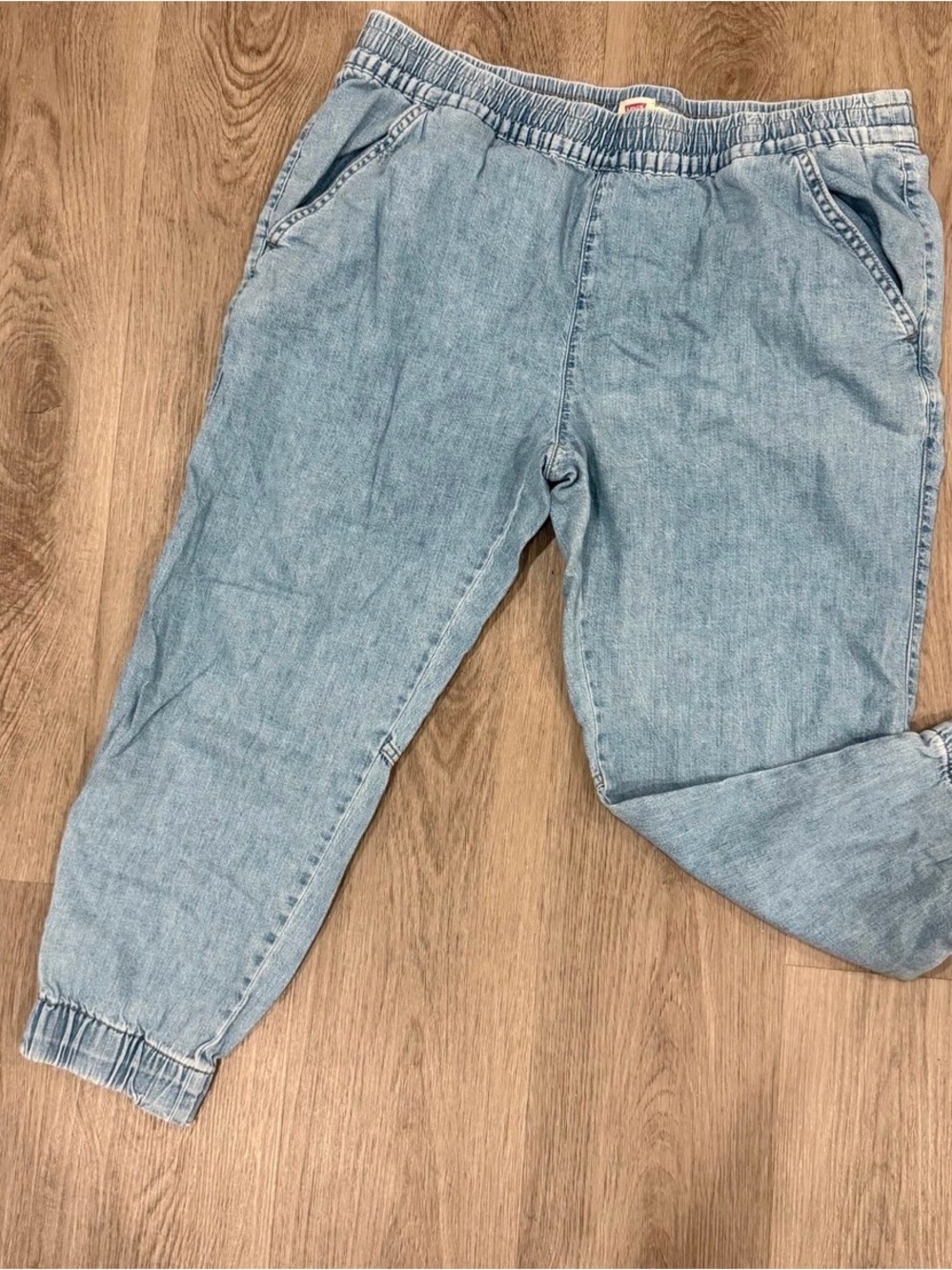 Levi's Light Blue Women's Denim Jogger Pants